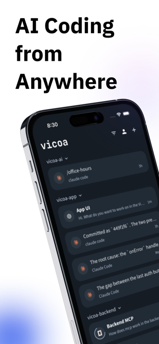 Claude Code & Codex Mobile IDE Screenshot 1 of 8