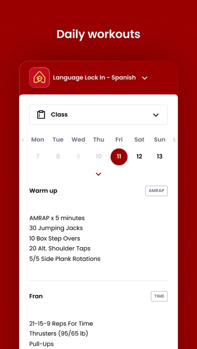 Spanish Language Gym Screenshot