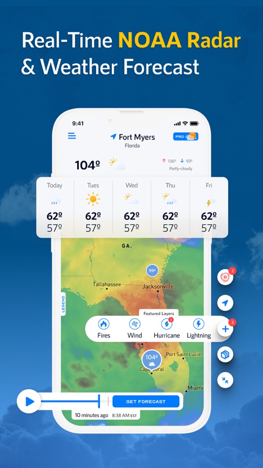 #1. NOAA Live Weather Radar (iOS) بواسطة: East End Technologies Ltd.