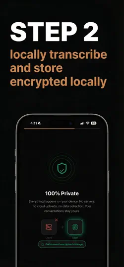 Captura de pantalla de Viska: Notas De IA Privadas en iPhone 2