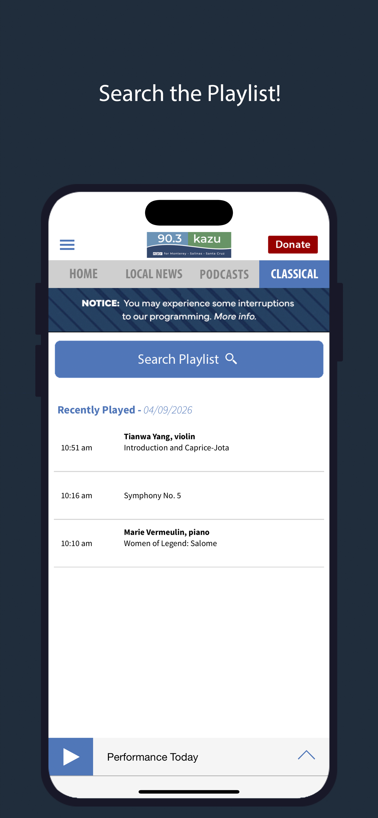 KAZU Public Radio App screenshot 5