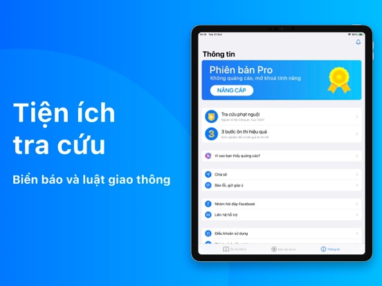 600 Câu Lý Thuyết GPLX OTOMOTO iPad screenshot 6 - Education app