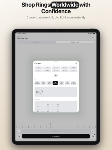 Ring Sizer: Ring Measure iPad screenshot