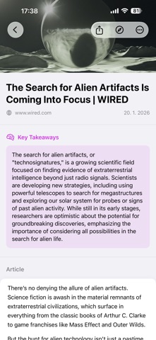 Side Brain: Read Later & AI iPhone screenshot