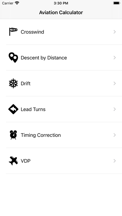 Aviation Calculator, Crosswind Screenshot