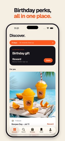 Freebird: Birthday Freebies iPhone screenshot
