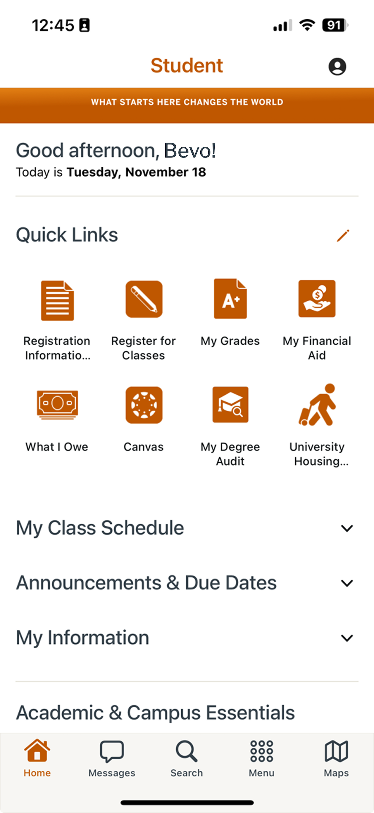 MyUT Austin screenshot 4