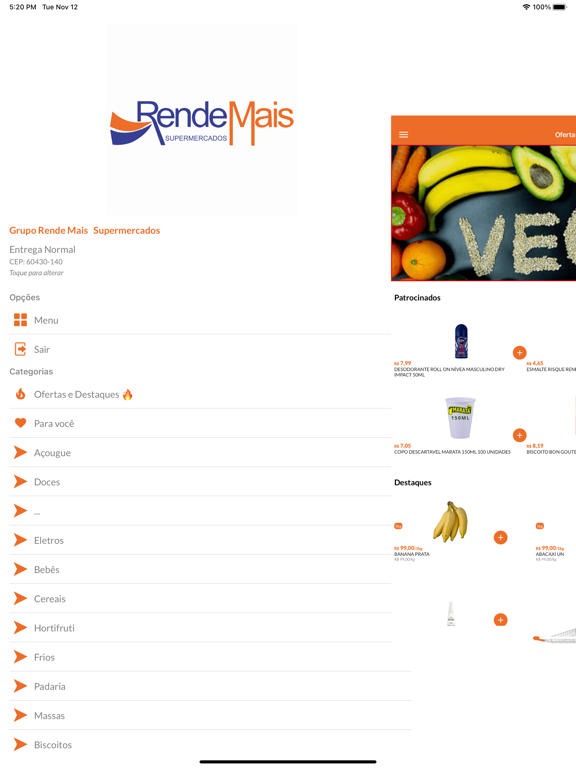 Supermercados Rende Mais iPad screenshot