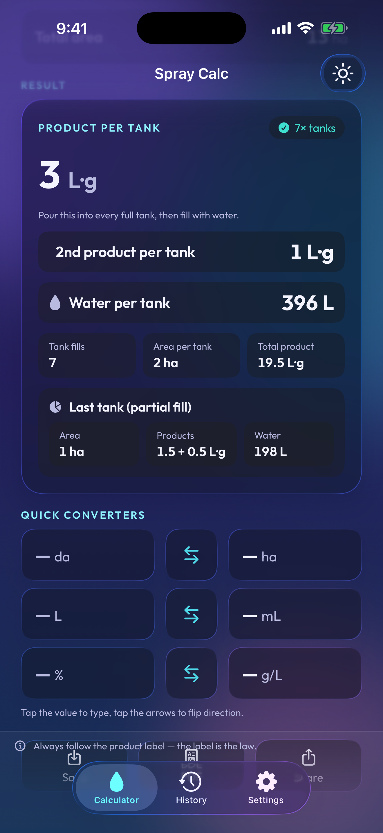 Farm Spray & Tank Mix Calc screenshot 6