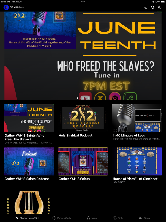 Gather YAH'S Saints iPad screenshot 1 - Education app