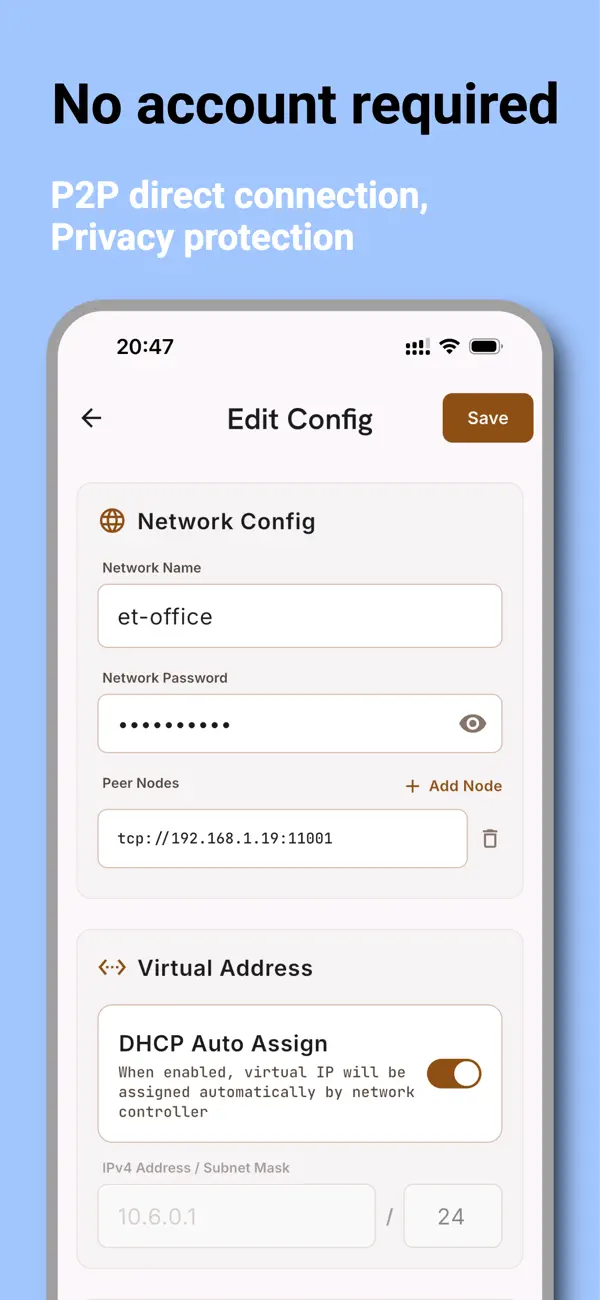 Screenshot #2 pour EasyTierConnect
