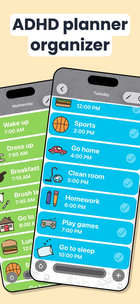 Visual Schedule Daily Routine - Productivity App | MWM