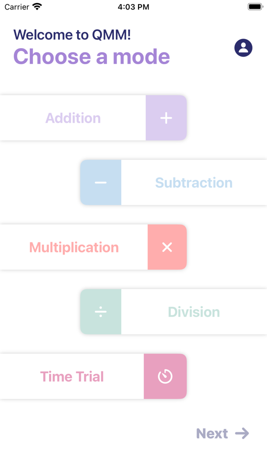 #1. Quick Mental Math (iOS) 由: Phu Vu