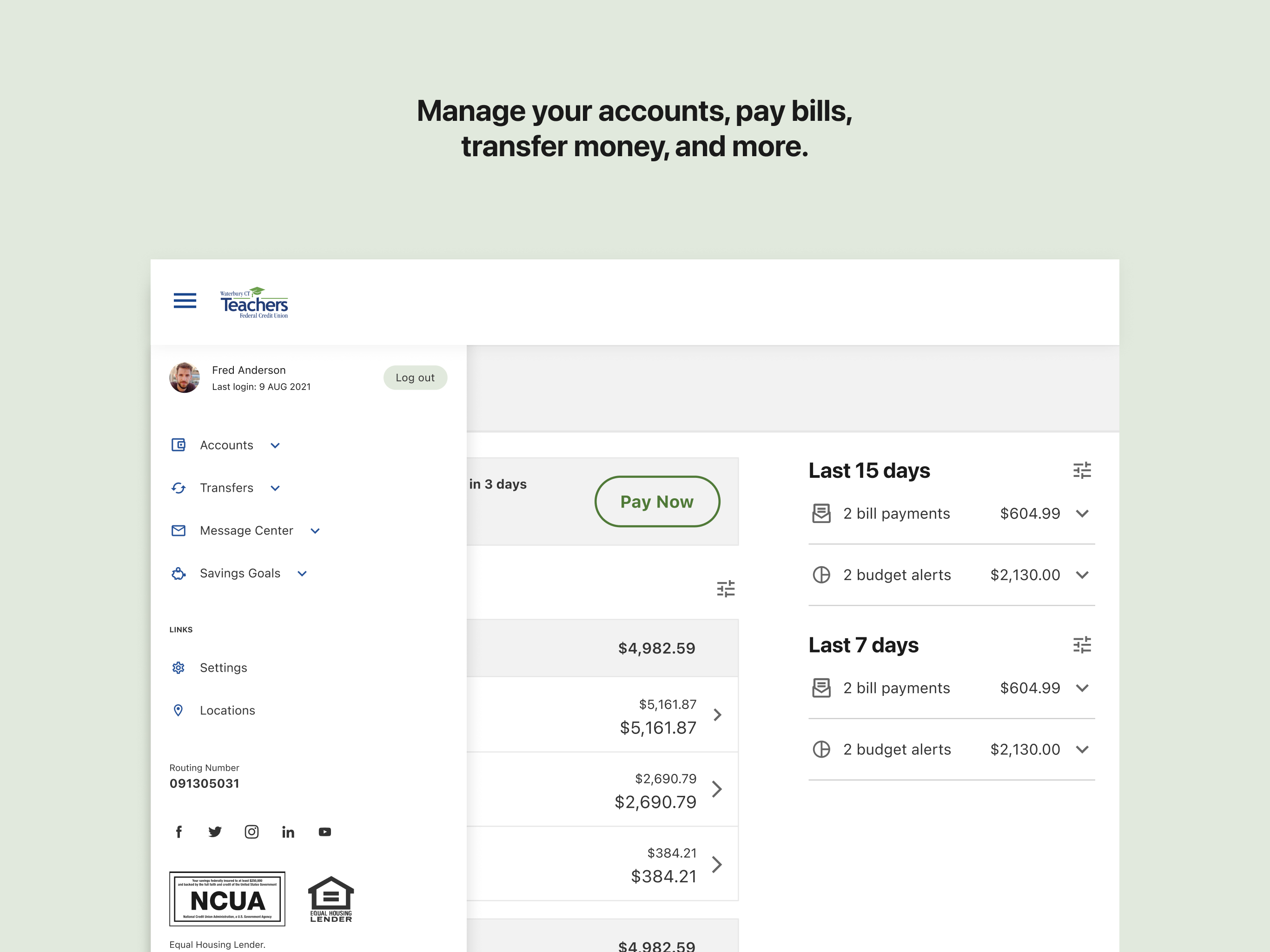 WCTFCU Mobile Access screenshot 9