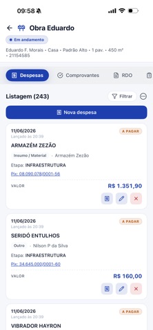 SGO - Gestão de Obras screenshot