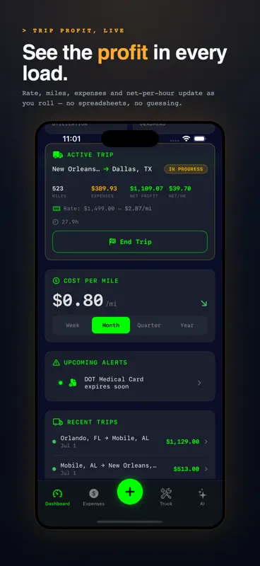 RIGLOG: Trucking Expense Log screenshot 2 of 10