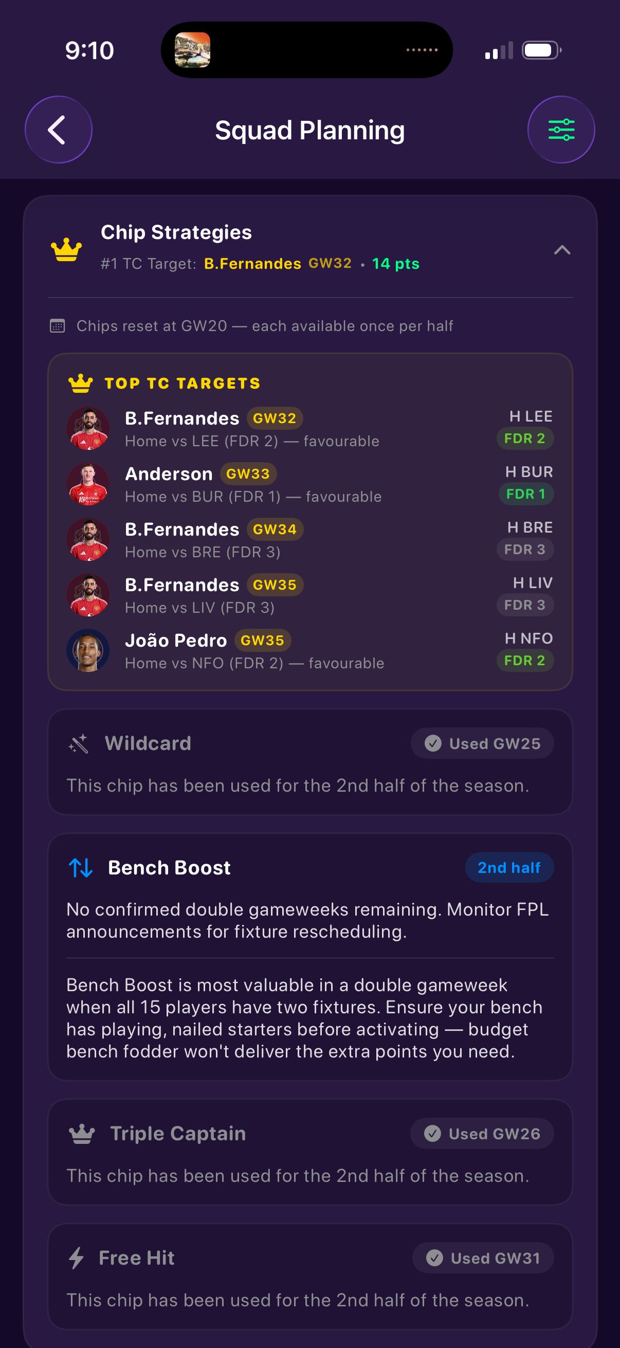 Armband - FPL Companion App screenshot 7