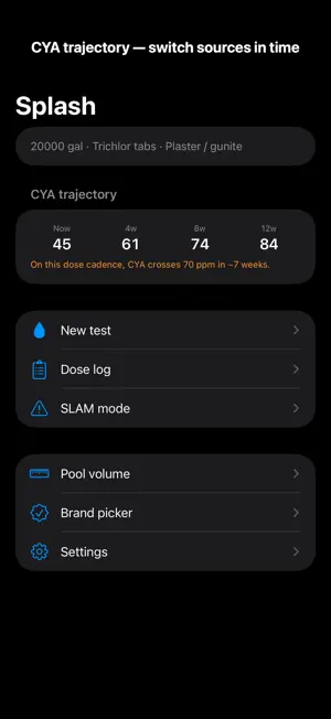 Splash: Chlorine Pool Care screenshot 2