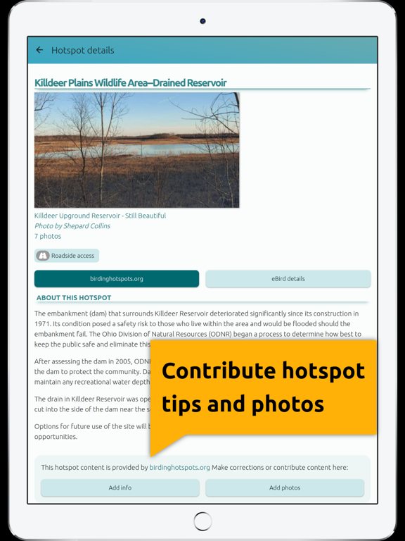 BirdingApp. iPad screenshot 4 - Social Networking app