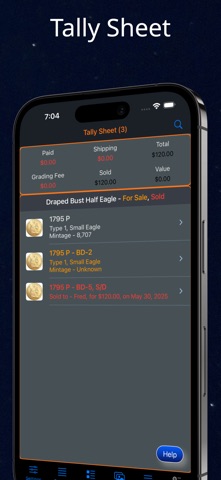 Draped Bust Half Eagle iPhone screenshot