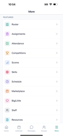 Gym TeamHub iPhone screenshot