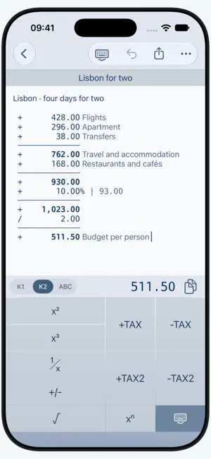 CalcTape Paper Tape Calculator screenshot 4