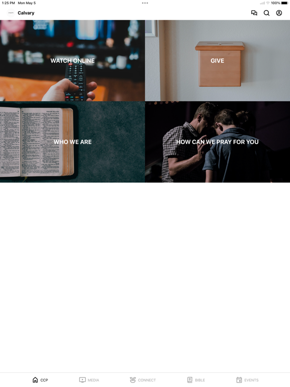 Calvary Chapel Paris iPad screenshot 1 - Education app