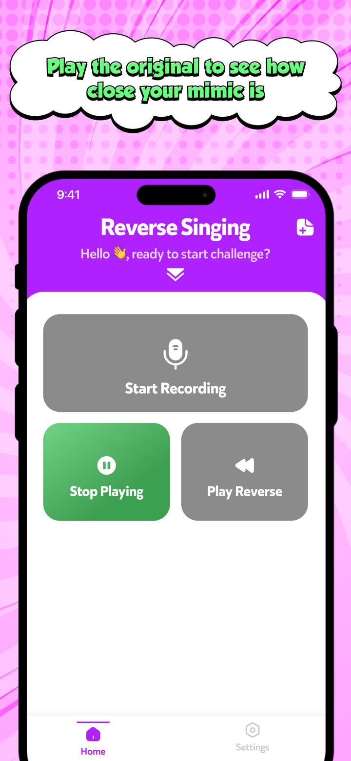 Reverse Audio: Play Challenge screenshot 4