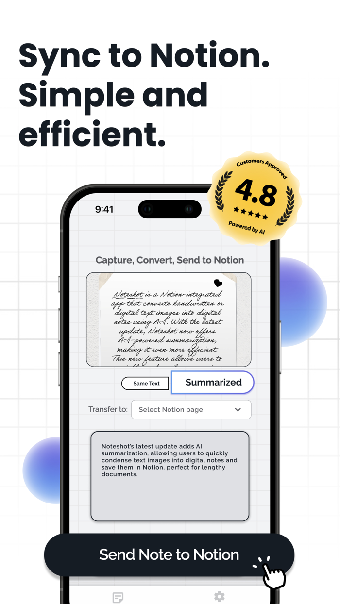 NoteShot Notion Image to Text