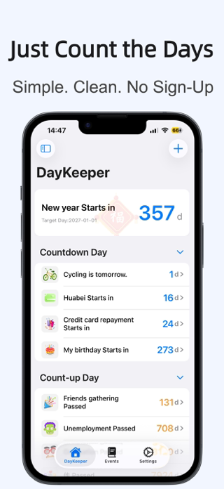 DayKeeper: Countdown Reminder Screenshot 1 of 10