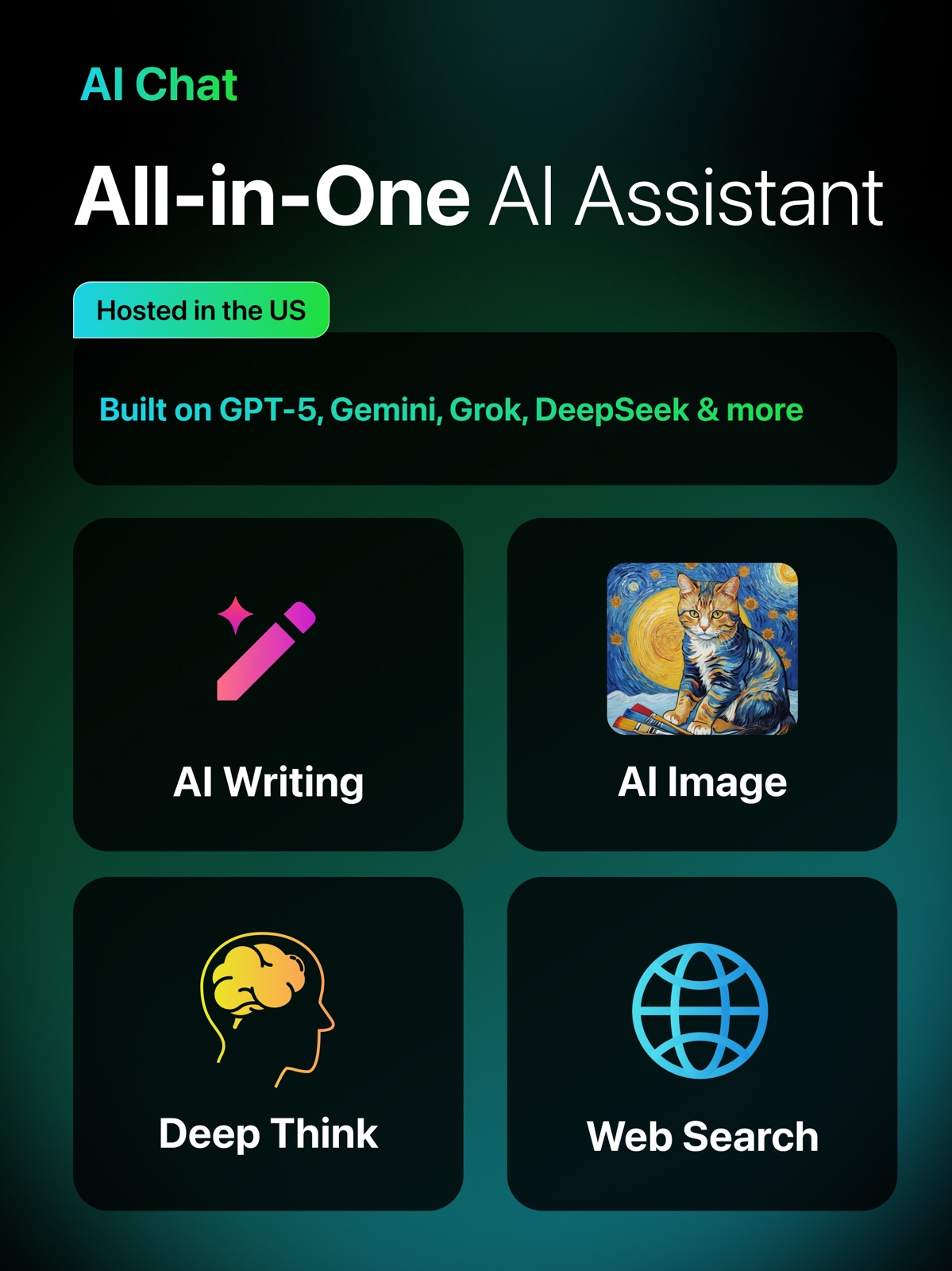AI Chatbot & Design Assistant ipad screenshot 1