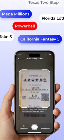 Lottery Ticket Scanner‎ iPhone screenshot
