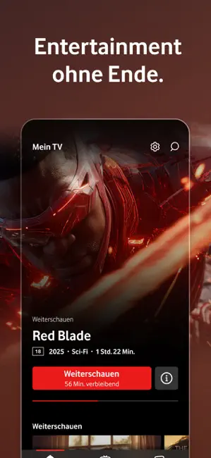 Vodafone TV (GigaTV Mobile) iPhone screenshot 2