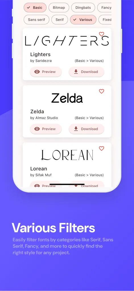 DaFonts - Fonts Downloader - Graphics & Design App | MWM