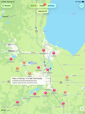 Clue Tracker for Letterboxing iPad screenshot