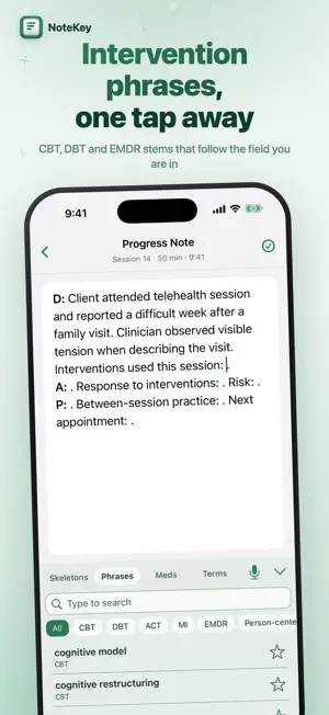 Therapy Notes Keyboard NoteKey screenshot 4