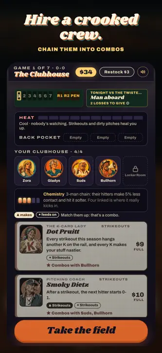 Spitball: Baseball Roguelike screenshot 3