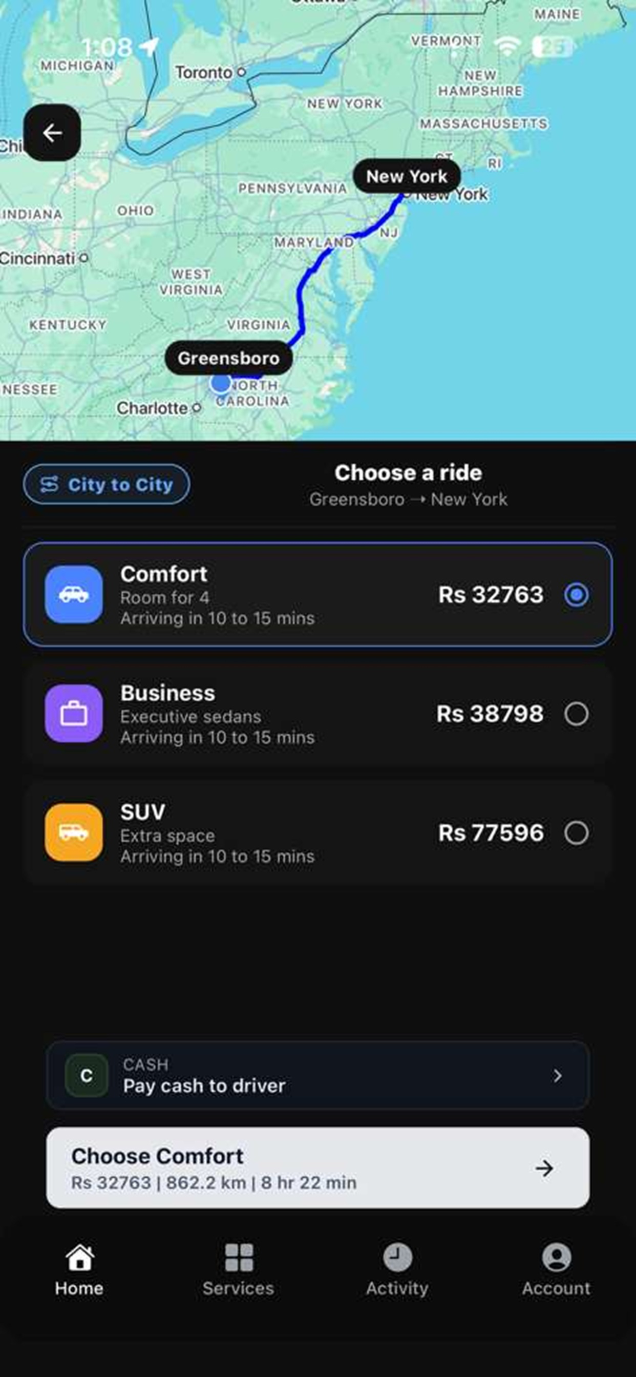 MOJ Ride screenshot 3