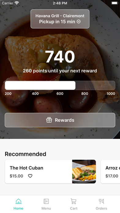 Havana Grill iPhone screenshot 1 - Food & Drink app