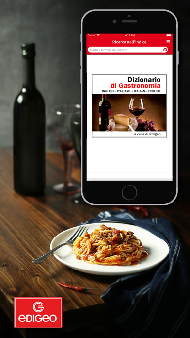 Screenshot #1 pour Dizionario di Gastronomia