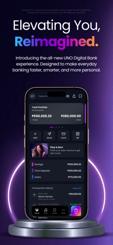 UNO Digital Bank: Save & Grow iPhone screenshot 1