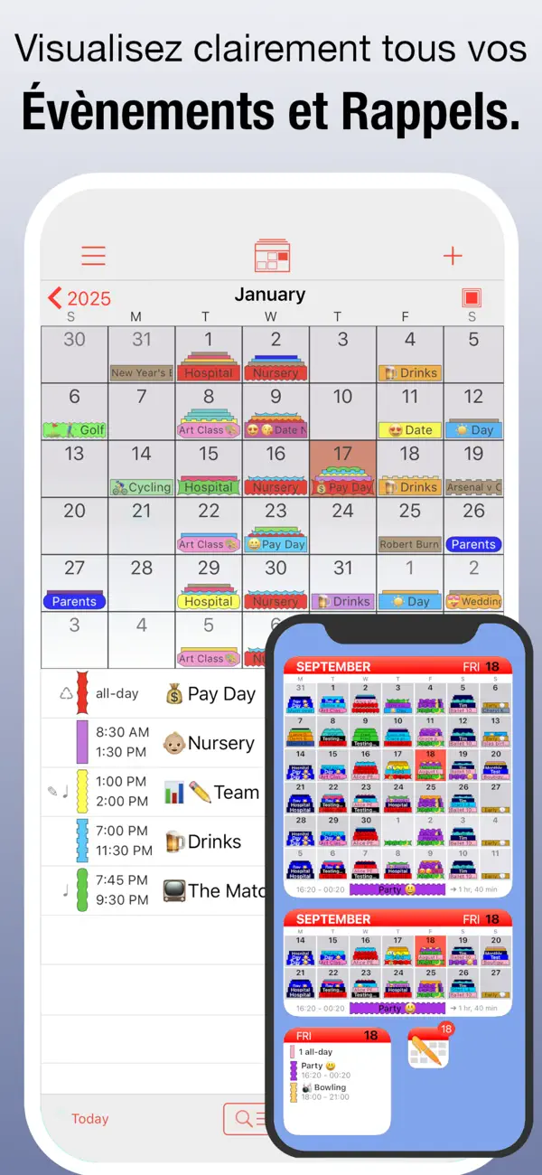 Screenshot #3 pour Calendrier PocketLife