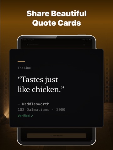 Motiqu: Movie Quotes & Lines iPad screenshot