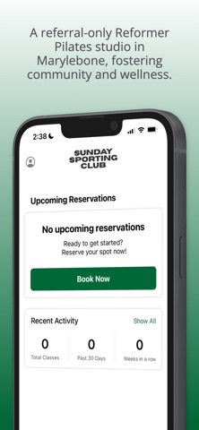 Sunday Sporting Club iPhone screenshot