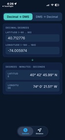 Lat/Long Calculator screenshot