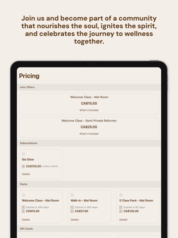 House of Gia iPad screenshot