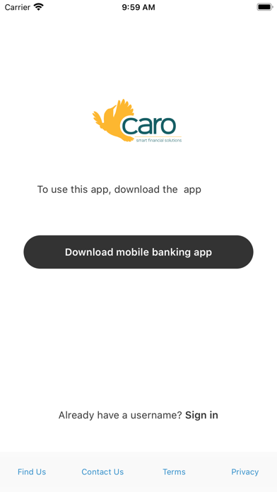 Caro Smart Card Screenshot