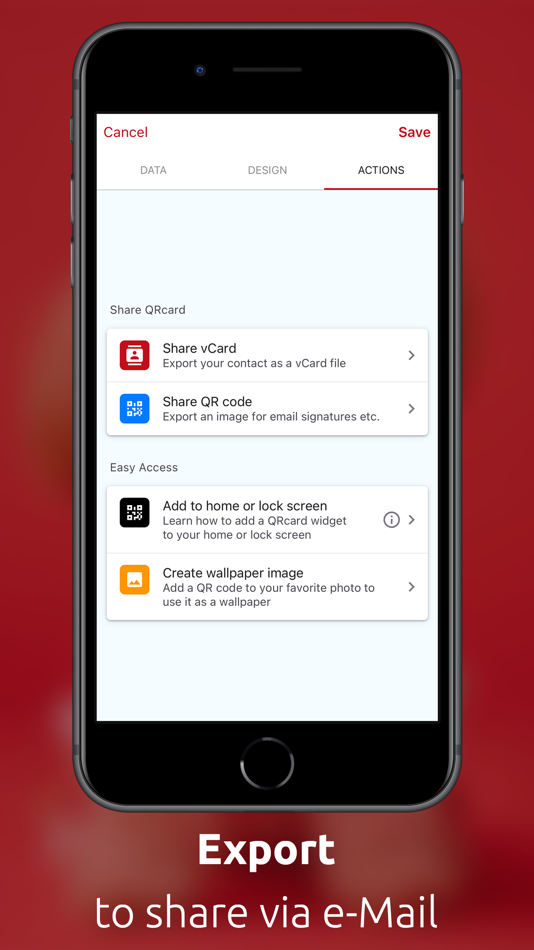 #4. QRcard - digital business card (iOS) 作者: Lukas Hechenberger