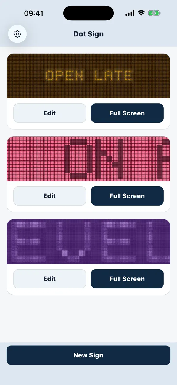 Screenshot #1 pour Dot Sign: LED Sign Maker