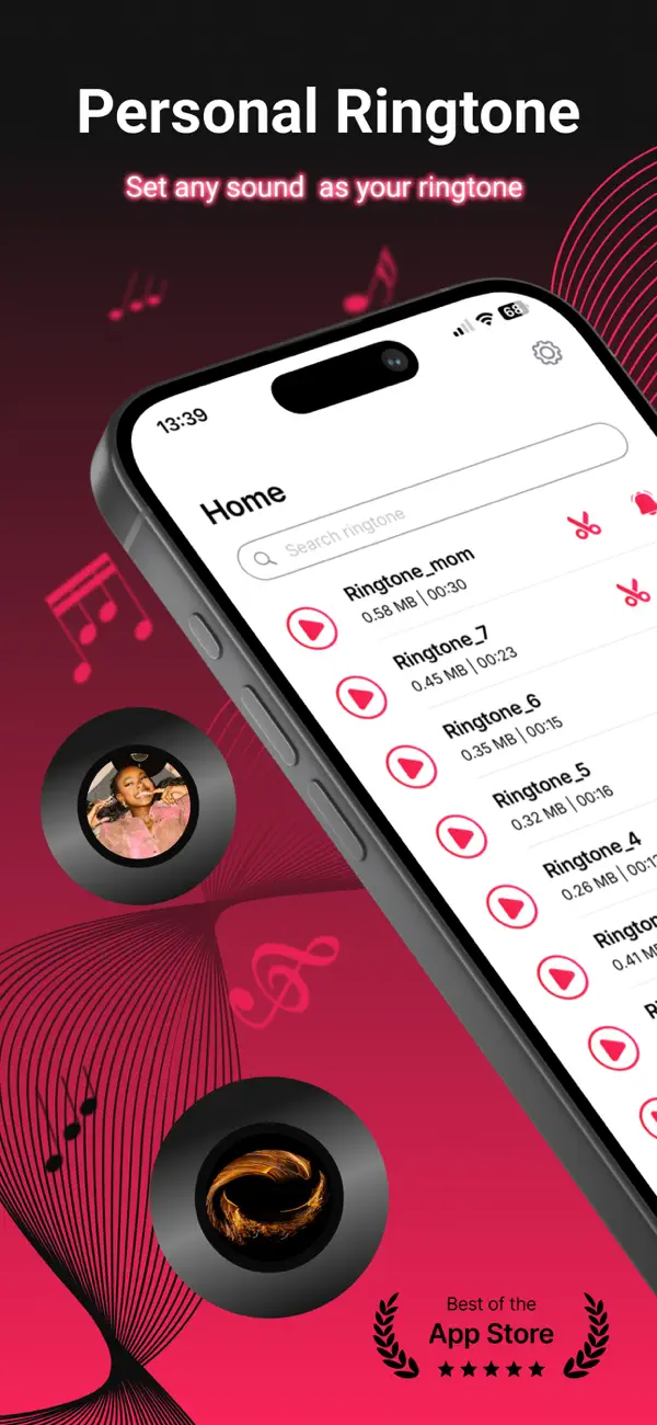 Screenshot #1 pour Clip Ringtones